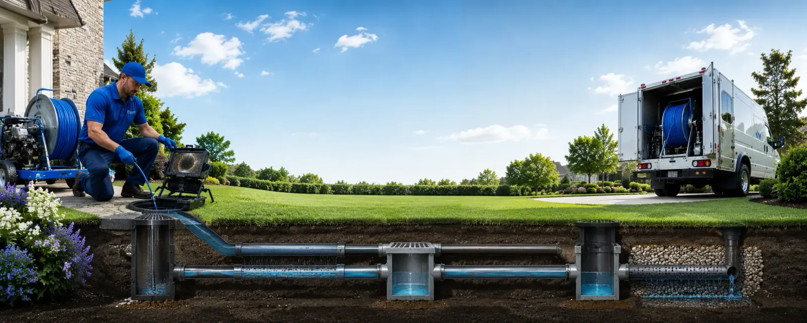 Outdoor drain cleaning information for Stover, MO